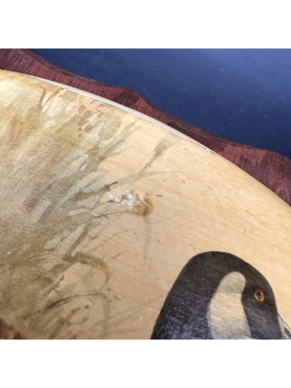 Vintage Canada Goose Duck Wall Hanging Handmade Decoupage Folk Art Plaque Rustic - Picture 5 of 9